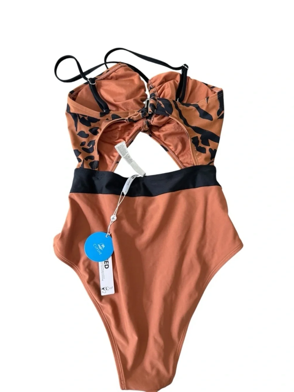 NWT Cupshe Peach One-Piece Swimsuit
